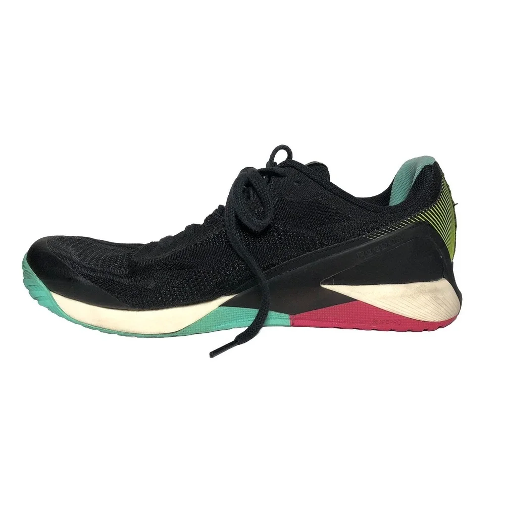 Reebok Nano X1 Mens Training Shoes‎ Black Aqua Pink Size 10.5 H03049